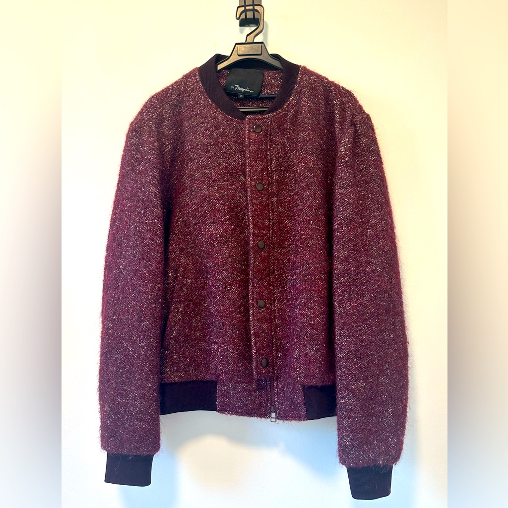 Philip Lik 3.1 - Bomber Jacket - Xs - Burgundy